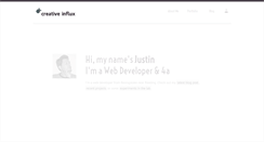 Desktop Screenshot of creativeinflux.co.uk